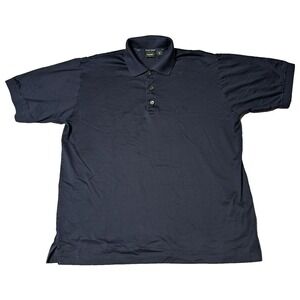 HUGO BOSS GOLF Men Medium Navy GRAYHAWK GOLF CLUB Polo Shirt Made In Italy